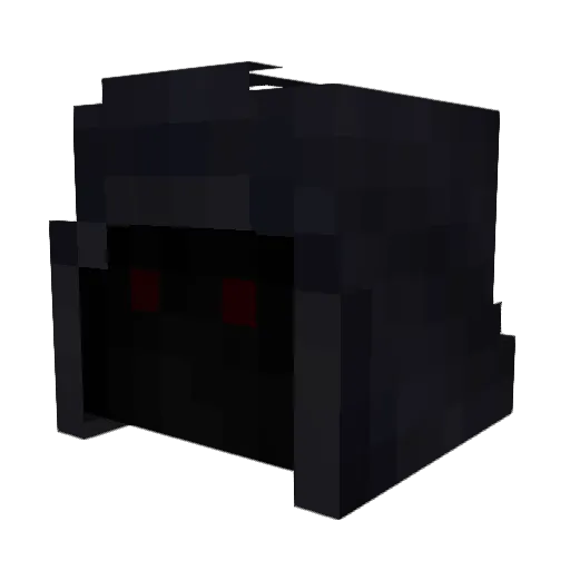 SansYTPBR Minecraft avatar head, 3D render