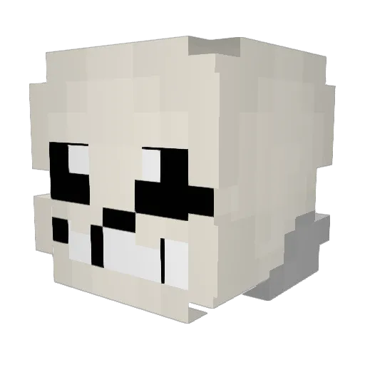 Sans_676867 Minecraft avatar head, 3D render