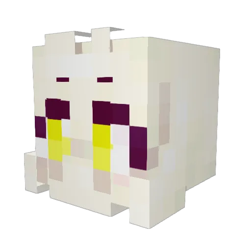 Sans_fox Minecraft avatar head, 3D render