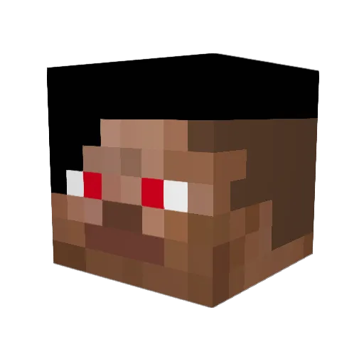 Sansara_Furai Minecraft avatar head, 3D render