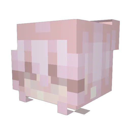 SansmaedaGood Minecraft avatar head, 3D render