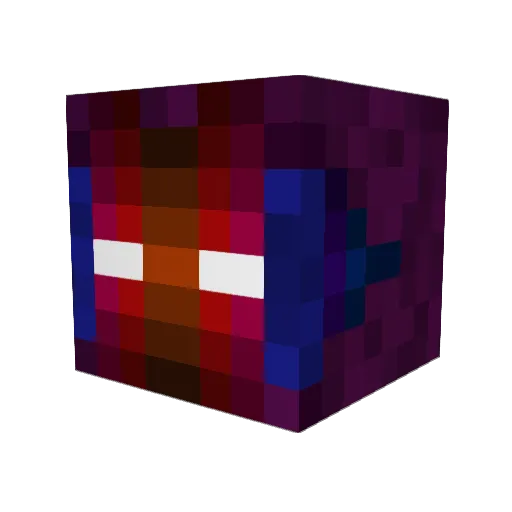 Sansu_ Minecraft avatar head, 3D render