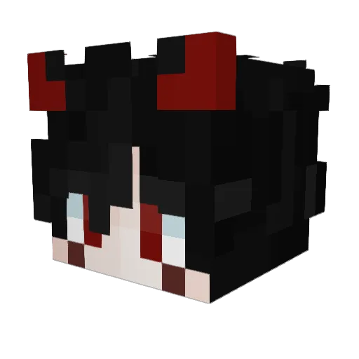 Sant00s_ Minecraft avatar head, 3D render