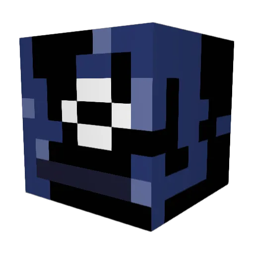 Sant_ino Minecraft avatar head, 3D render