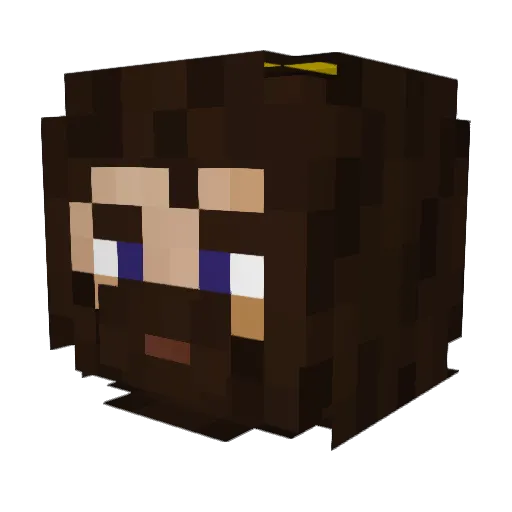 Santa_Jesus Minecraft avatar head, 3D render