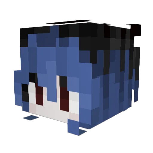 Santa_Puppy Minecraft avatar head, 3D render