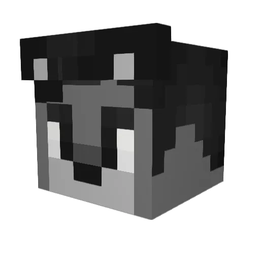 Santa__ Minecraft avatar head, 3D render