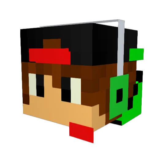 SantangeloJr Minecraft avatar head, 3D render