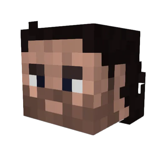 Sante_21 Minecraft avatar head, 3D render