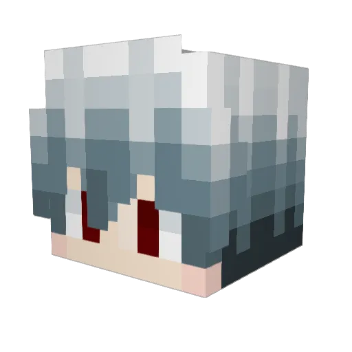 SanterZ Minecraft avatar head, 3D render