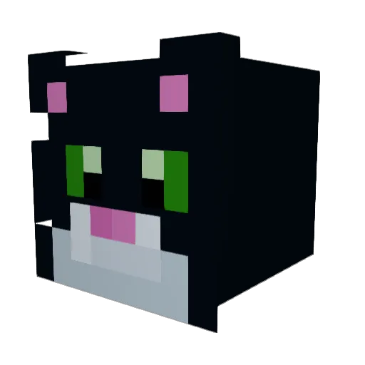 SanteyKhena Minecraft avatar head, 3D render