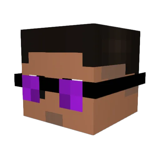Santi031 Minecraft avatar head, 3D render