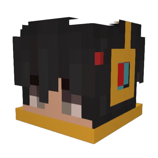 Santi8523 Minecraft avatar head, 3D render