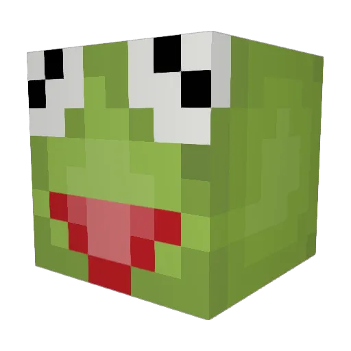 SantiG_ Minecraft avatar head, 3D render