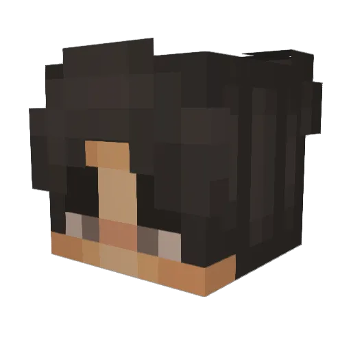 SantiGadix Minecraft avatar head, 3D render