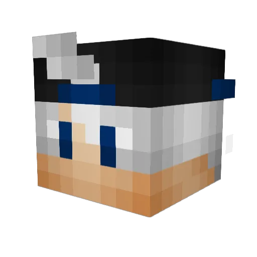 SantiHD07_ Minecraft avatar head, 3D render