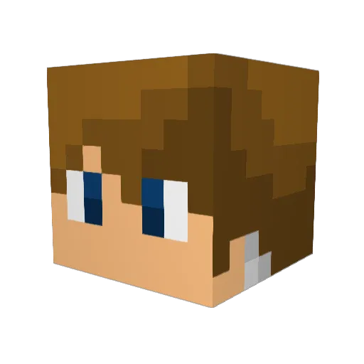 SantiPani01 Minecraft avatar head, 3D render