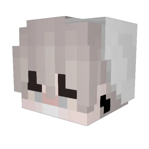 SantiProCraft Minecraft avatar head, 3D render
