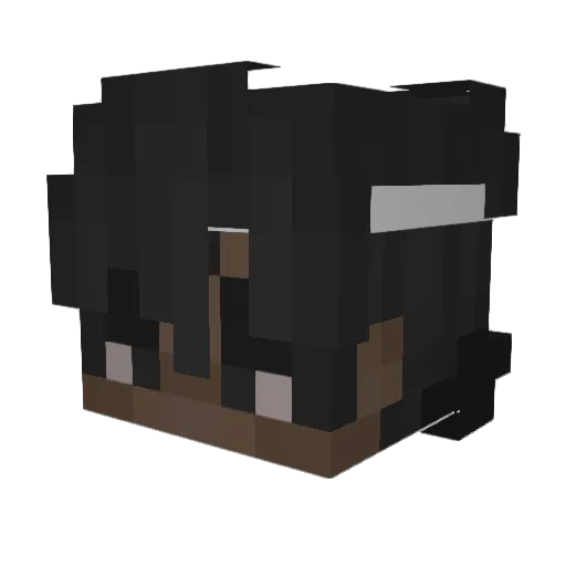 SantiTheDude Minecraft avatar head, 3D render