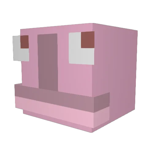 SantiVigil Minecraft avatar head, 3D render