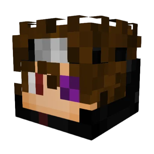 Santi_404 Minecraft avatar head, 3D render