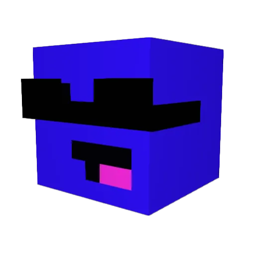 Santiag0g Minecraft avatar head, 3D render