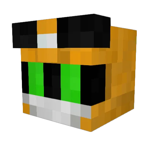 SantiagoRip Minecraft avatar head, 3D render