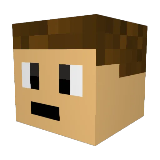 Santiago_Kid Minecraft avatar head, 3D render
