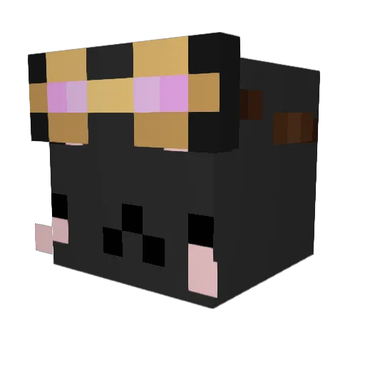 Santigato_ Minecraft avatar head, 3D render