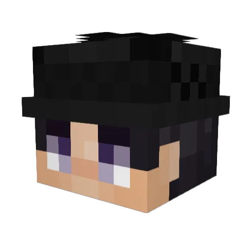 Santii Minecraft avatar head, 3D render