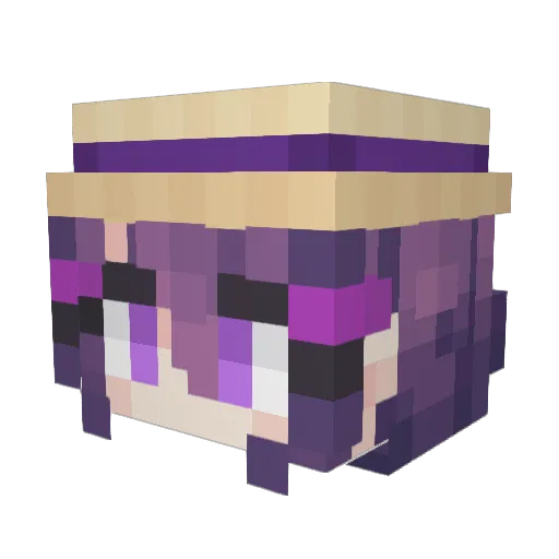 Santilouk Minecraft avatar head, 3D render