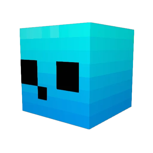 Santinotry Minecraft avatar head, 3D render