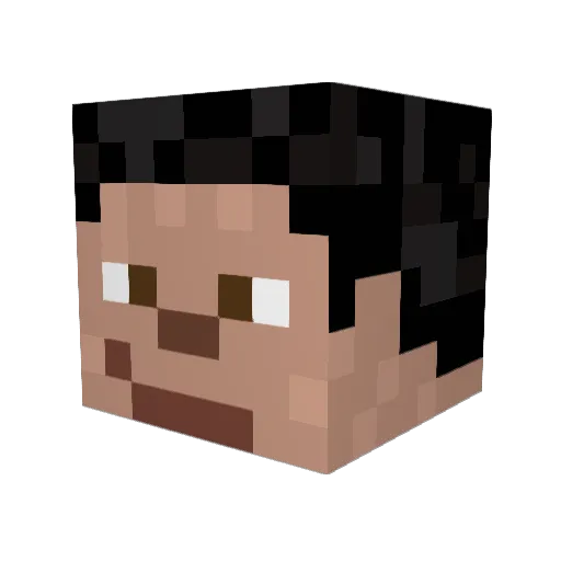 Santiplayer18 Minecraft avatar head, 3D render