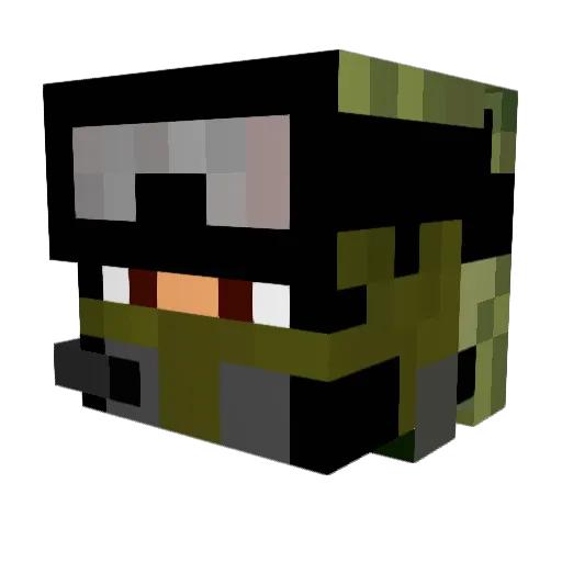 Santizo707 Minecraft avatar head, 3D render