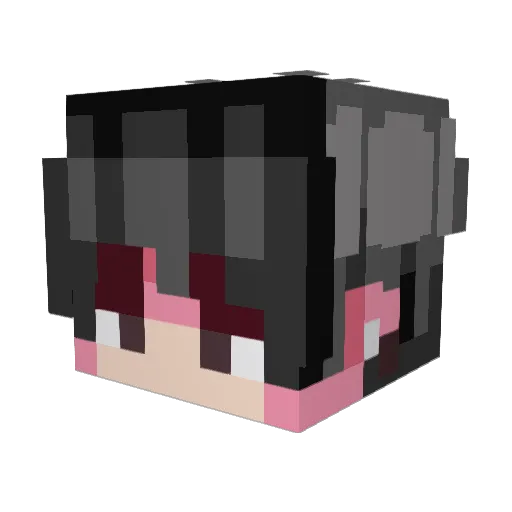 SantoII Minecraft avatar head, 3D render
