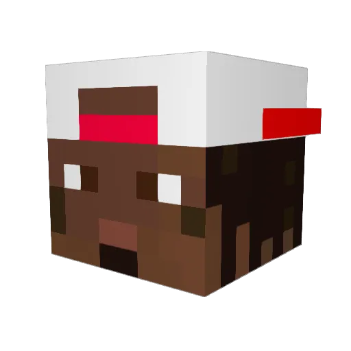 Santo_So Minecraft avatar head, 3D render