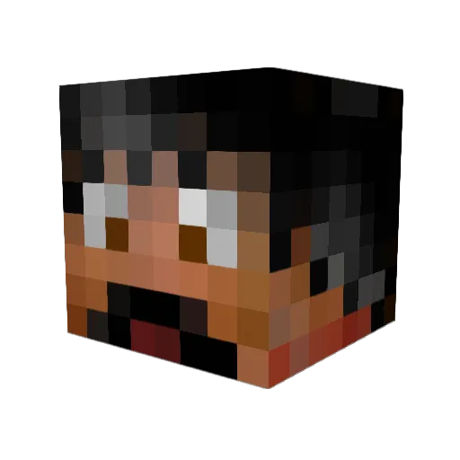 Santos8811 Minecraft avatar head, 3D render