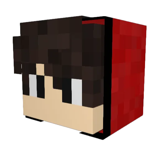 Santos_zs Minecraft avatar head, 3D render