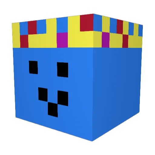 Santoss___ Minecraft avatar head, 3D render