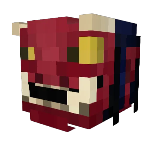Santtuseta Minecraft avatar head, 3D render
