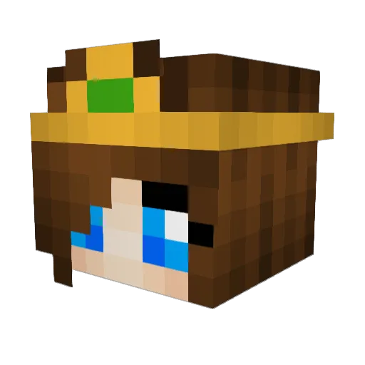Santuros Minecraft avatar head, 3D render