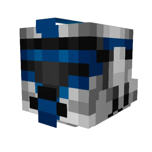 Sanubi Minecraft avatar head, 3D render