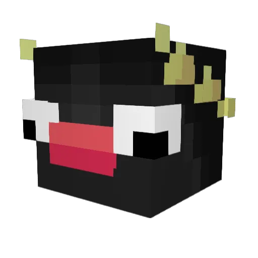 Sanvig Minecraft avatar head, 3D render