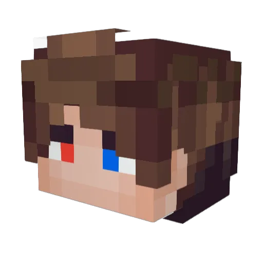 Sany_Play Minecraft avatar head, 3D render