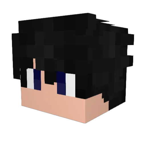 Sanzs12 Minecraft avatar head, 3D render