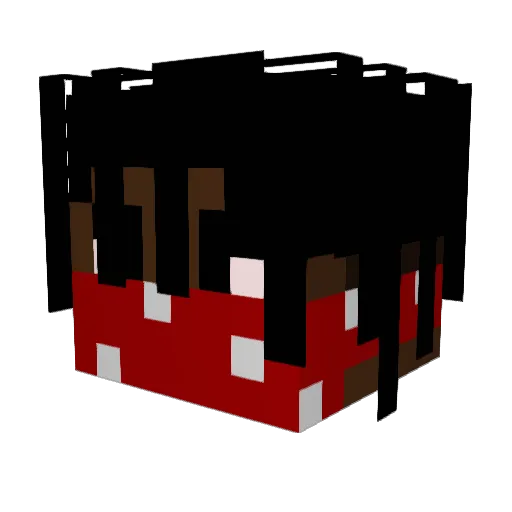 Sao140 Minecraft avatar head, 3D render