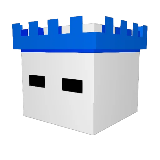 Saodire Minecraft avatar head, 3D render