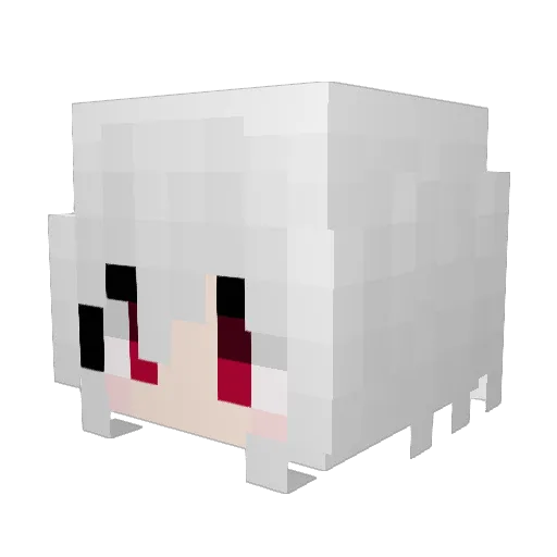 Saohy Minecraft avatar head, 3D render