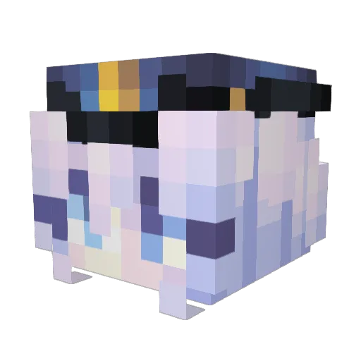 Saoie_ Minecraft avatar head, 3D render