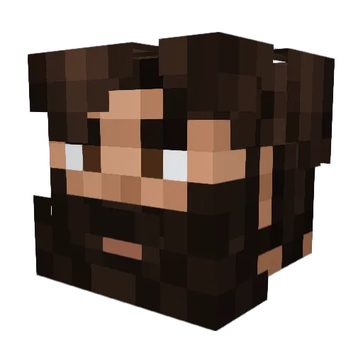 Saooow_ Minecraft avatar head, 3D render